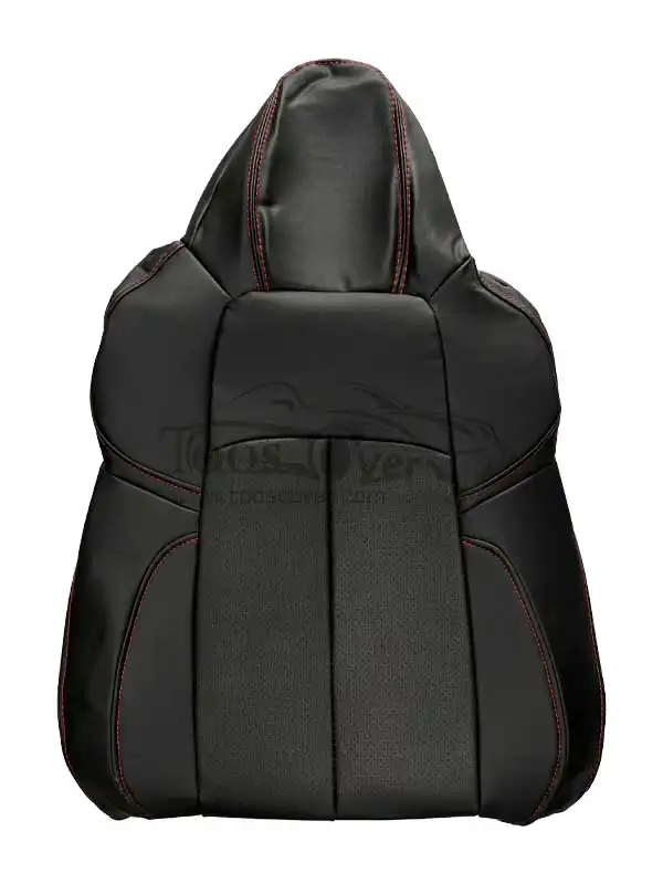 روکش صندلی خودرو چانگان cs55 چرم مشکی دوخت قرمز - کد 9099