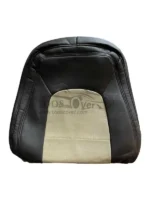 روکش صندلی کیا ریو عقب دوتیکه جدید چرم مشکی کرم کد4411