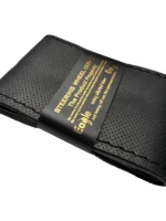 دور فرمان دوختی چرم سوزنی مصنوعی مشکی