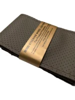 دور فرمان دوختی چرم طبیعی به رنگ سدری