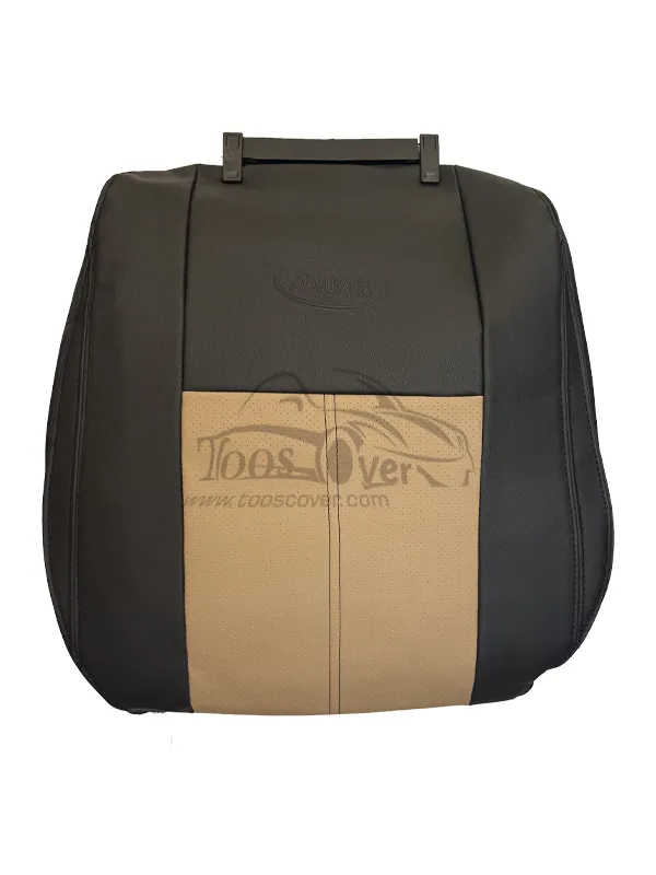 روکش صندلی ام وی ام 530 چرم مشکی وسط کرم