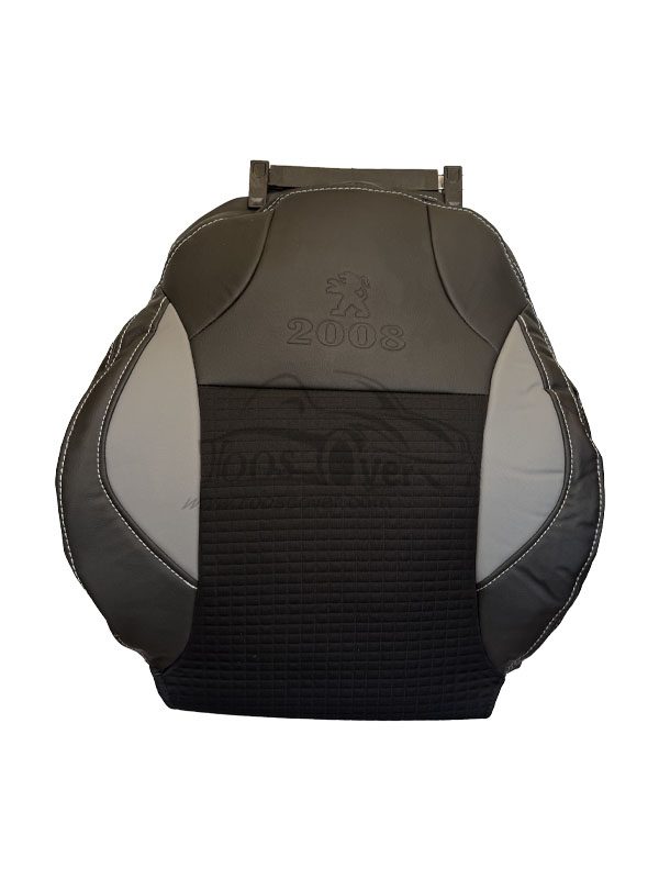 روکش صندلی پژو 2008 چرم طوسی وسط