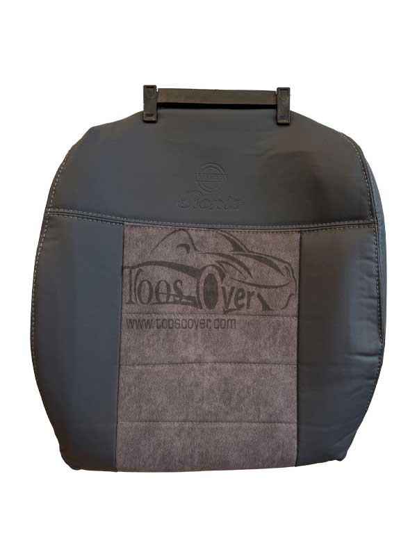 روکش صندلی نیسان رونیز چرم و مخمل طوسی