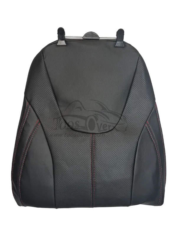 روکش صندلی تیگارد x35 چرم مشکی دوخت قرمز