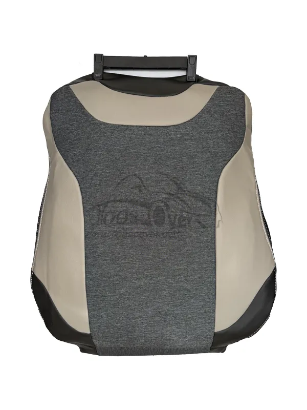 روکش صندلی فولکس ID4 چرم کرم وسط پارچه طوس