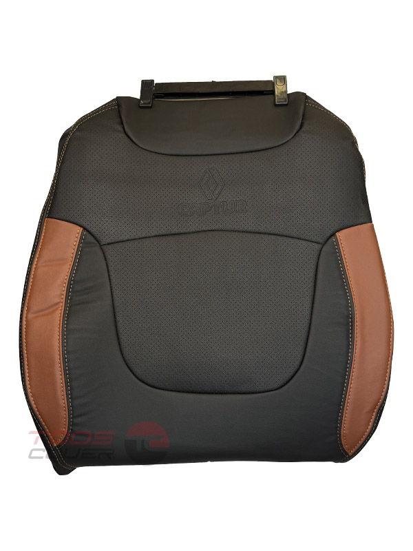 روکش صندلی رنو کپچر چرم مشکی بغل مارون
