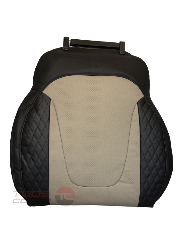 روکش صندلی هیوندا کرتا چرم مشکی کرم