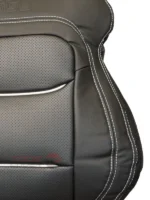 روکش صندلی فیدلیتی 5 نفره چرم مشکی دوخت سفید کد 1146 - Image 2