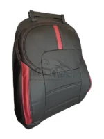 روکش صندلی نیسان سیلفی چرم مشکی قرمز