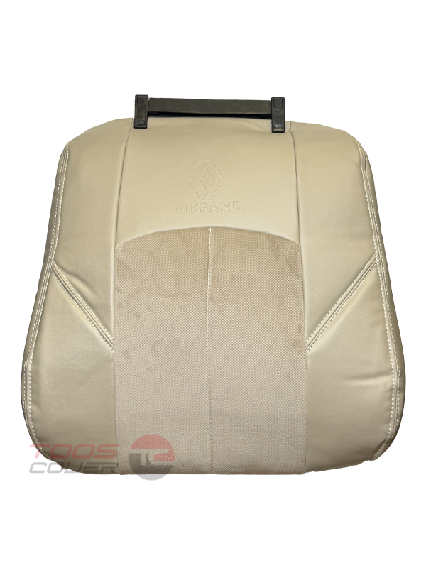 روکش صندلی رنو مگان 2000 چرم وسط مخمل کرم